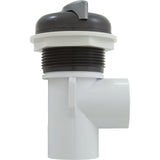 Diverter Valve, Cmp, 2-1/16"Hs, 1"S, S-Handle, Gry/Slvr : 25031-107-000 - Custom Molded Products - 25031-107-000 - PartsForSpas.com