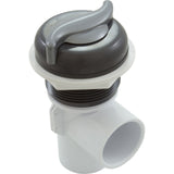 Diverter Valve, Cmp, 2-1/16"Hs, 1"S, S-Handle, Gry/Slvr : 25031-107-000 - Custom Molded Products - 25031-107-000 - PartsForSpas.com