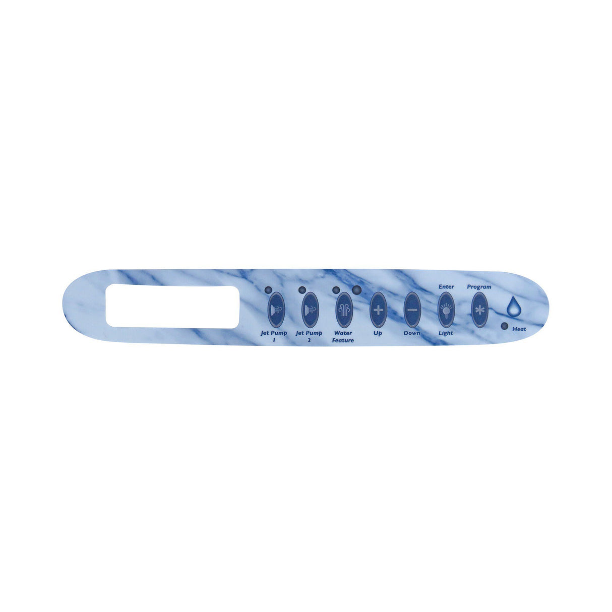 Overlay, Spaside, Dimension One Gecko TSC24, 7-Button, 3-Pump System, Black-Gray : 01560-368