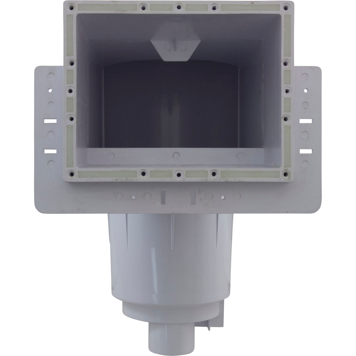 Fiberglass Skimmer (Regular Mouth, Square Lid) White, Solid : 25160-010-001
