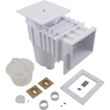Fiberglass Skimmer (Regular Mouth, Square Lid) White, Solid : 25160-010-001