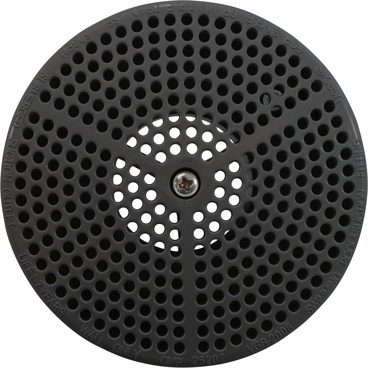 Equalizer Suction, Vgb, 1.5In Mip, Dk Gray : 25207-807-000 - Custom Molded Products - 849640003329 - PartsForSpas.com