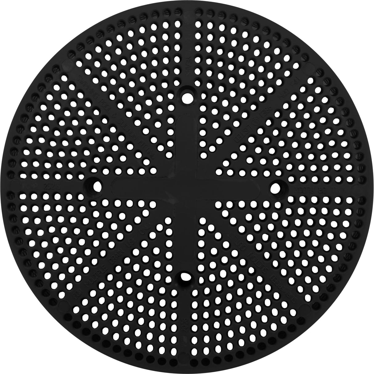 Suction Cover Only, CMP, Fiberglass Pool, (Vgba) Black : 25215-004-003