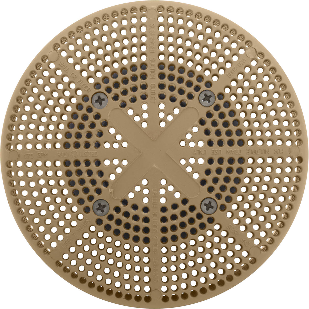 Suction Assembly, CMP, Fiberglass Pool (Vgba) Tan : 25215-009-000