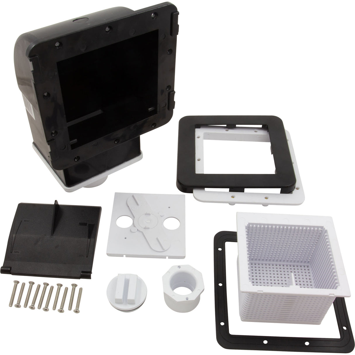 Front Access Skimmer, Black : 25248-004-000 - Custom Molded Products - 25248-004-000 - PartsForSpas.com