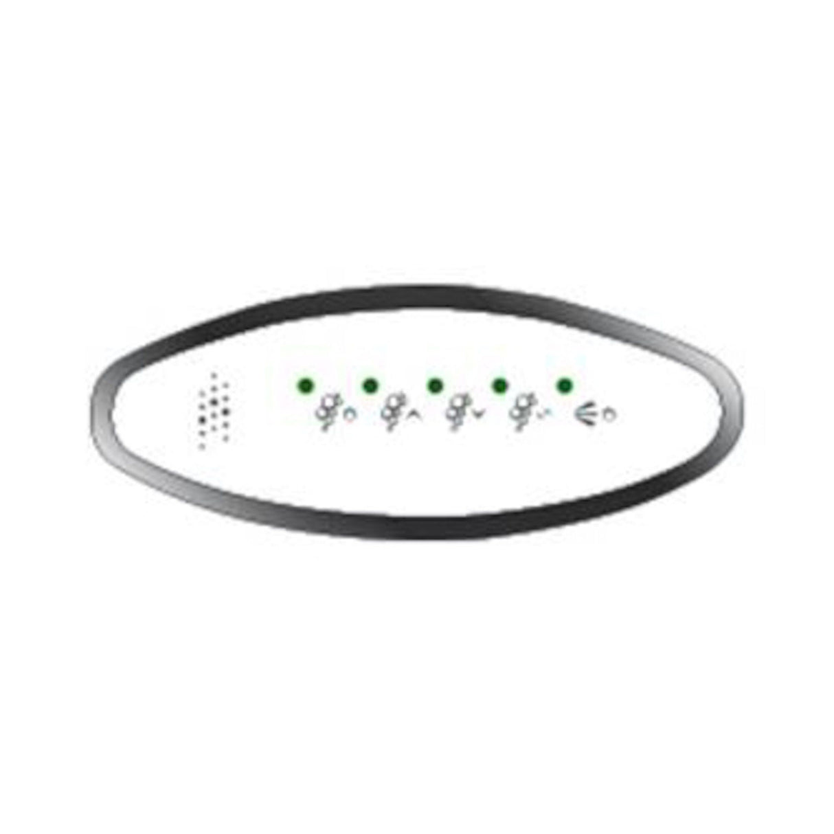 Topside:5Btn Led Oval-L-Chrome , Cg Air Cg+/Comb-L-Cp : CG+/COMB-L-CP
