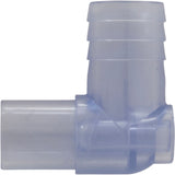 90 Elbow Adapter, 3/4" Barb x 3/4" Spigot : 25259-109-014