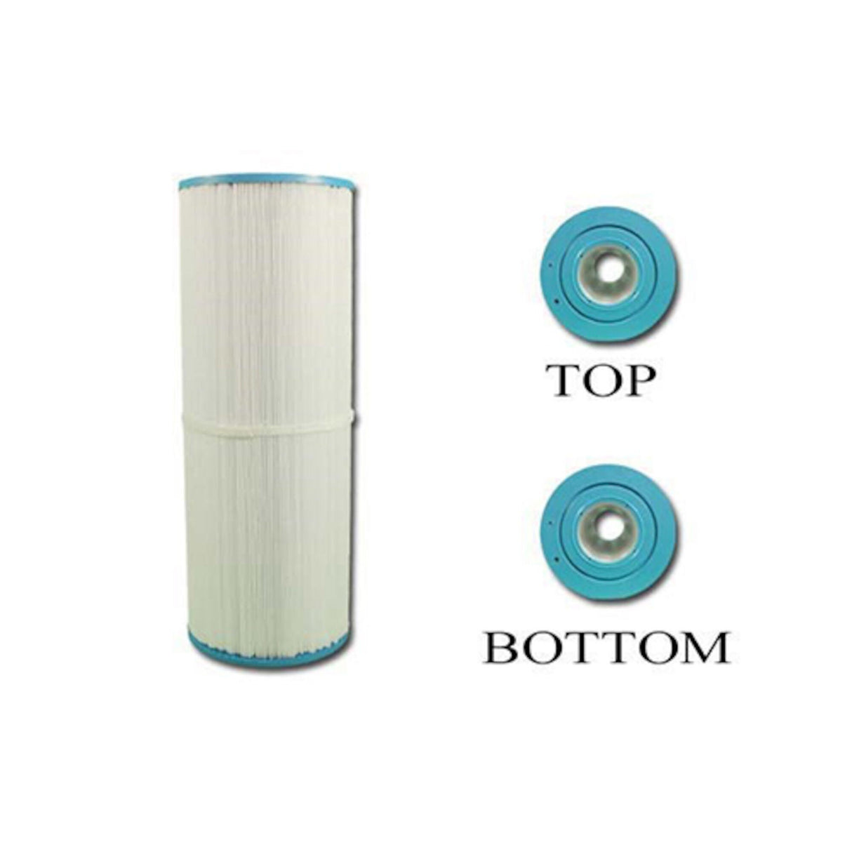 Filter Cartridge,VICO,Rainbow,50 SF,4-15/16"OD x 13-5/16"L Top:2-1/8"ID,Bottom:2-1/8"IDAber Hot Tubs : 172380