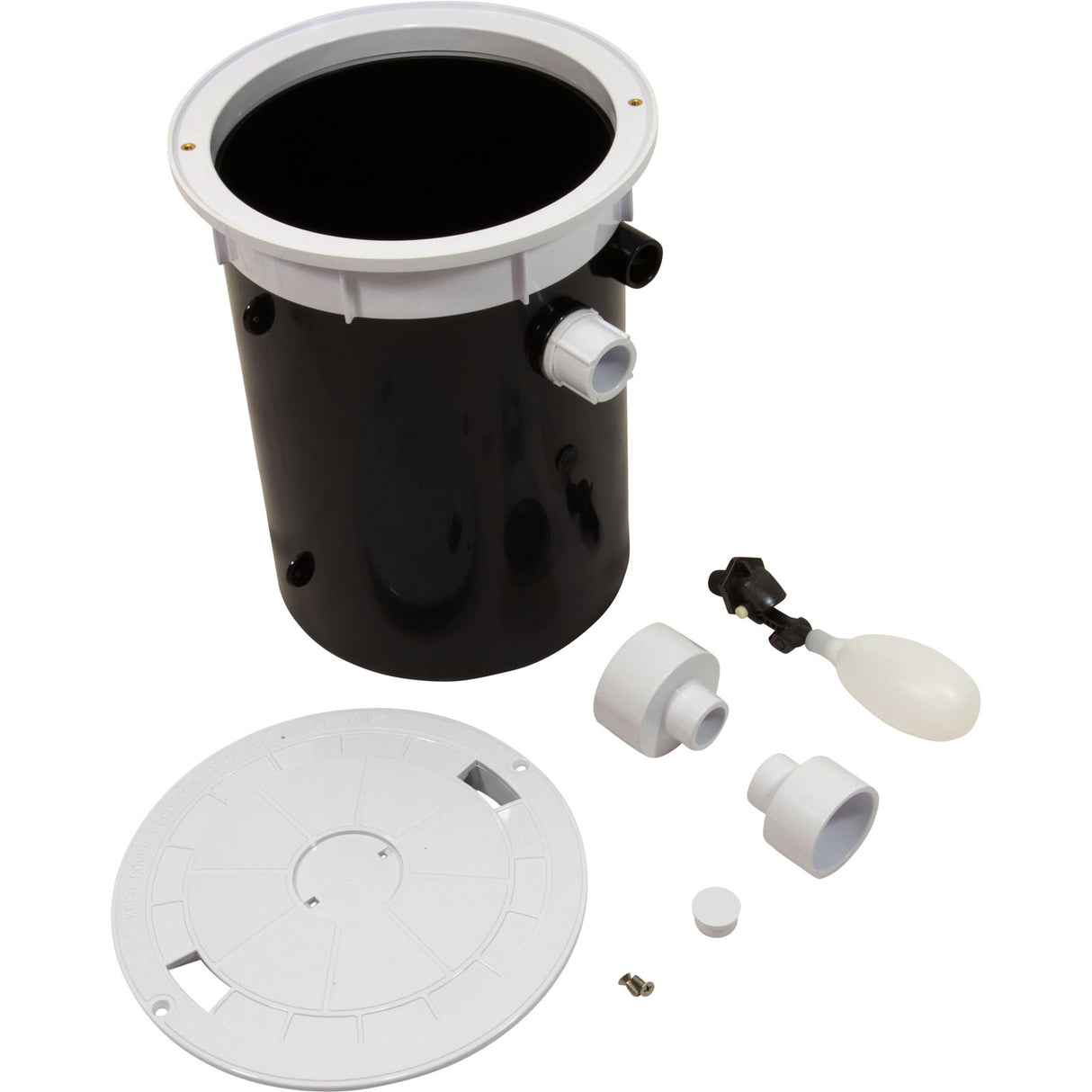 Pool Leveler, White Lid And Collar : 25504-100-000 - Custom Molded Products - 25504-100-000 - PartsForSpas.com