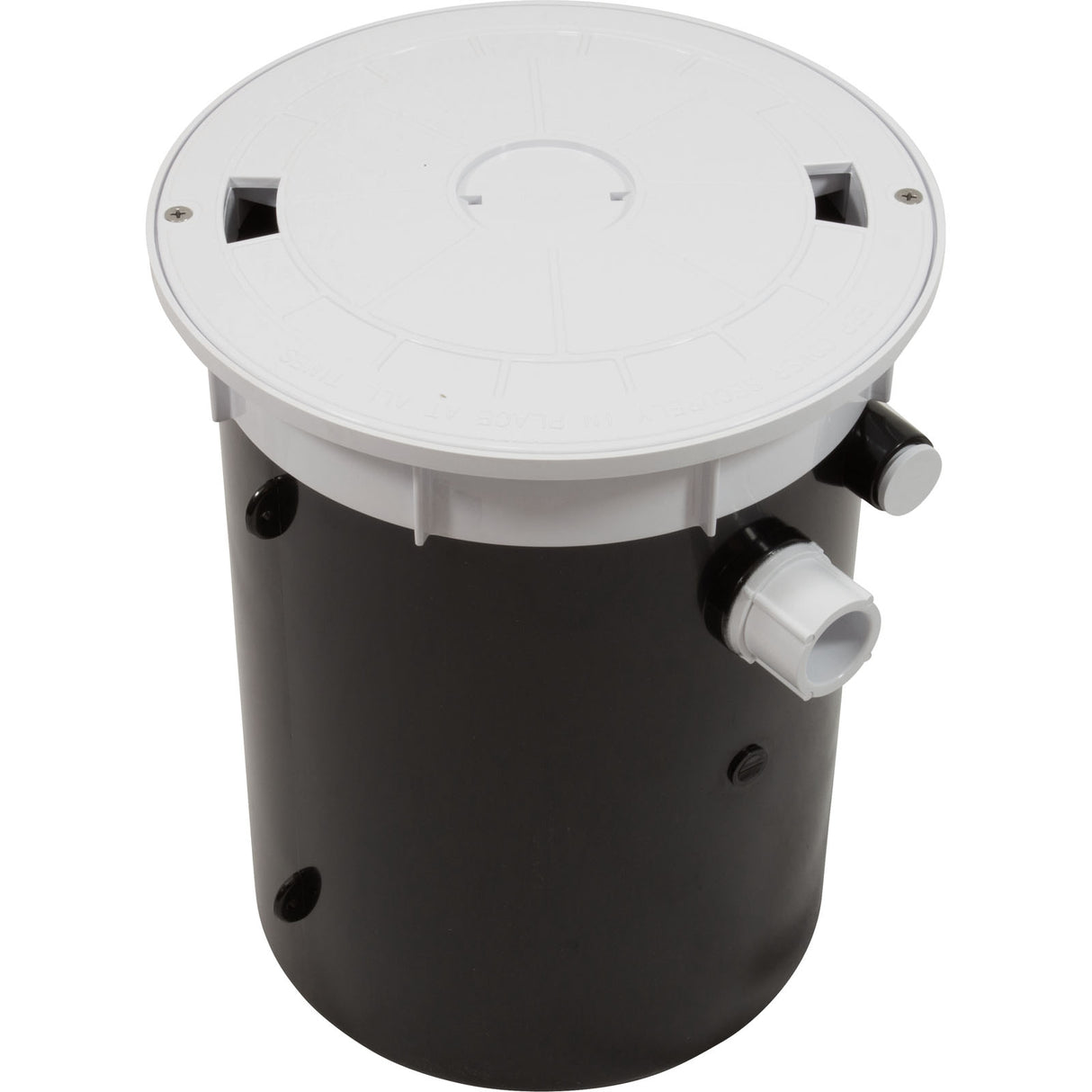 Pool Leveler, White Lid And Collar : 25504-100-000 - Custom Molded Products - 25504-100-000 - PartsForSpas.com