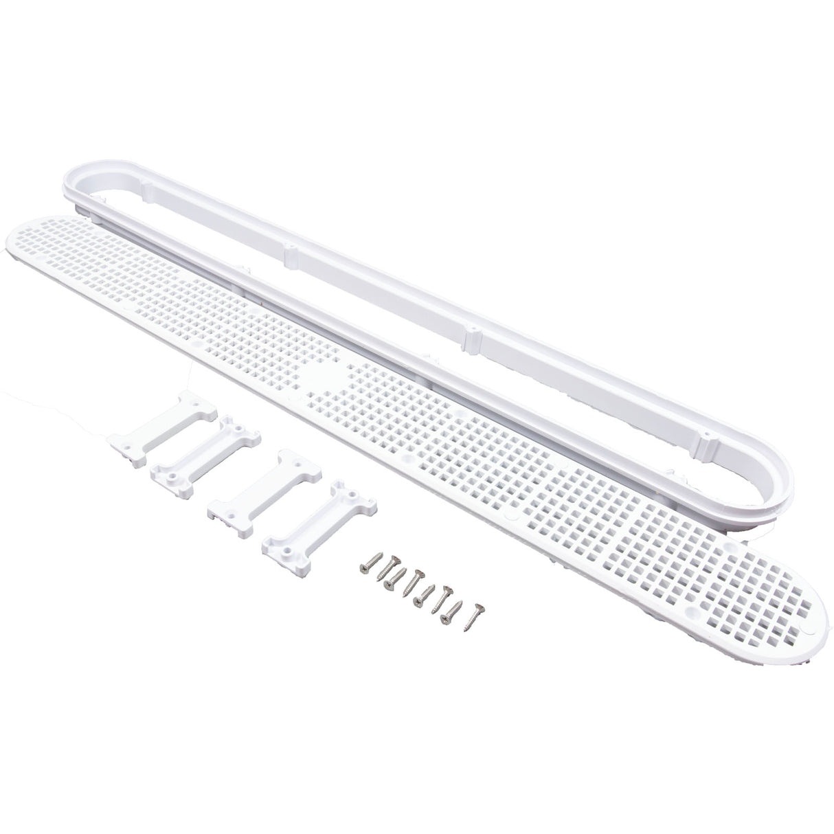32" Channeldrain With Frame, White : 25506-320-100