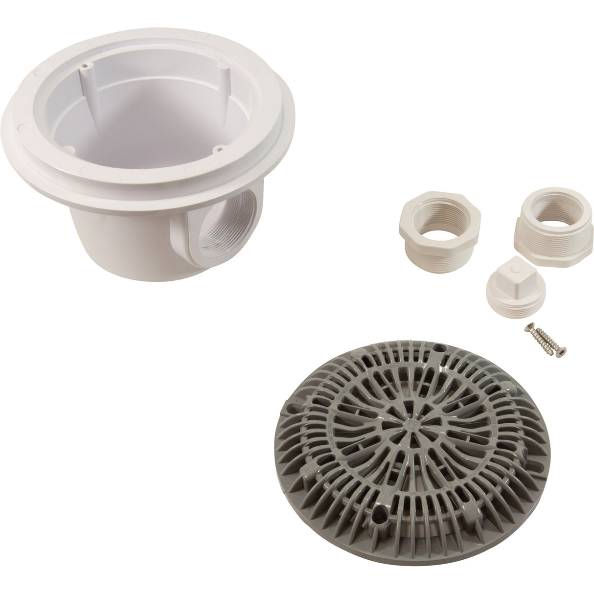 Hw Gunite Pool Main Drain (2In Thread So, 2In Thread Bo) Gra : 25519-001-000
