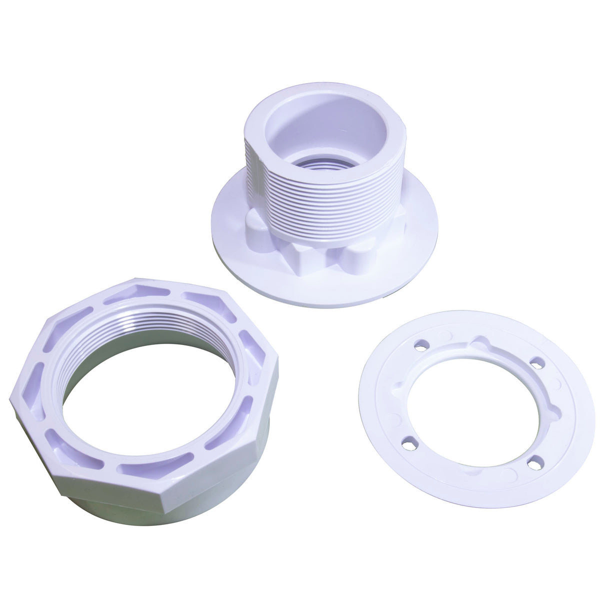 Vnyl Pool I/O Fttng (1.5 X 1.5 Socket) White : 25522-100-000