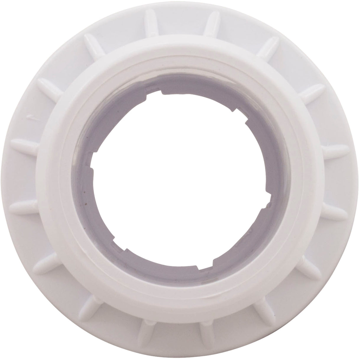 Fiberglass Pool Wallfitting, W/Nut, White, No Gasket : 25523-500-000