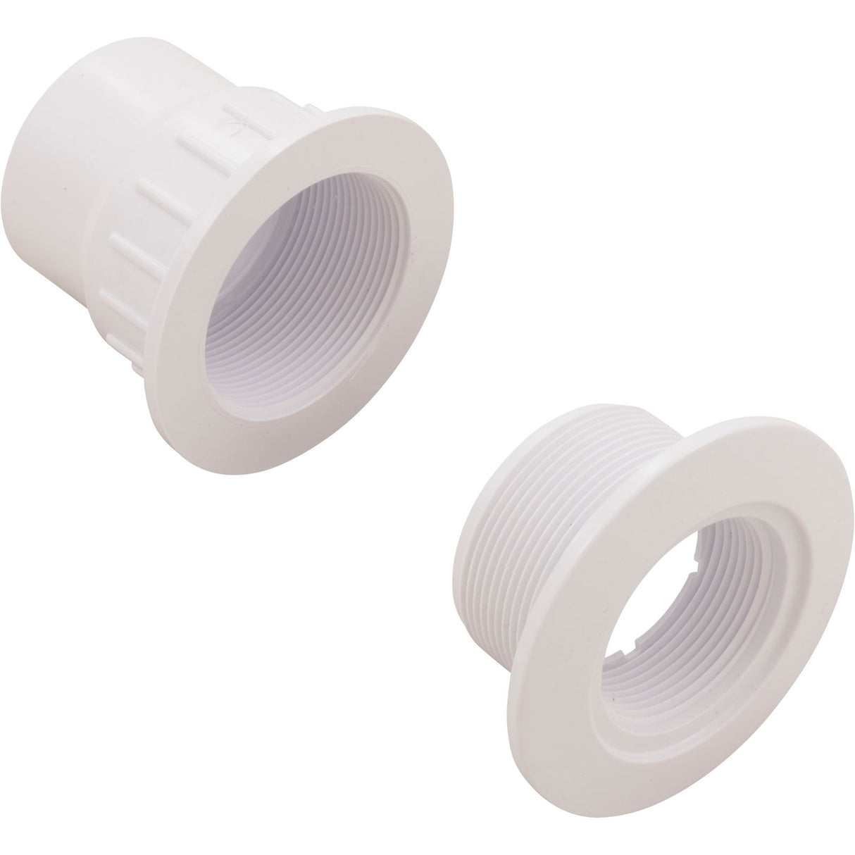 Fiberglass Pool Wallfitting, W/Nut, White, No Gasket : 25523-500-000