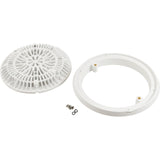 Gunite Main Drain Frame, Galaxy Lid (Av) , White : 25531-000-000