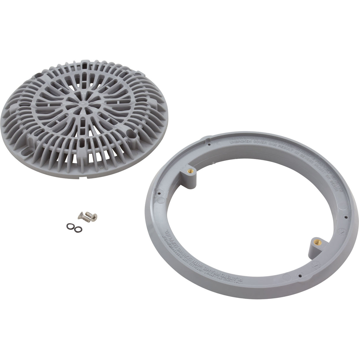 Gunite Main Drain Frame, Galaxy Lid (Av) , Gray : 25531-001-000