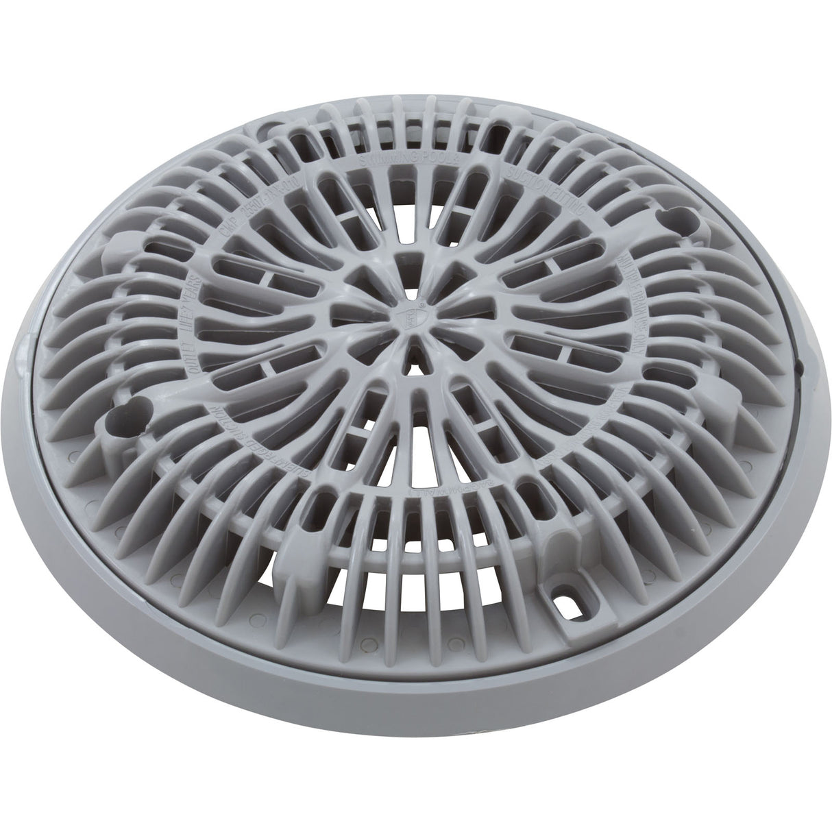 Gunite Main Drain Frame, Galaxy Lid (Av) , Gray : 25531-001-000