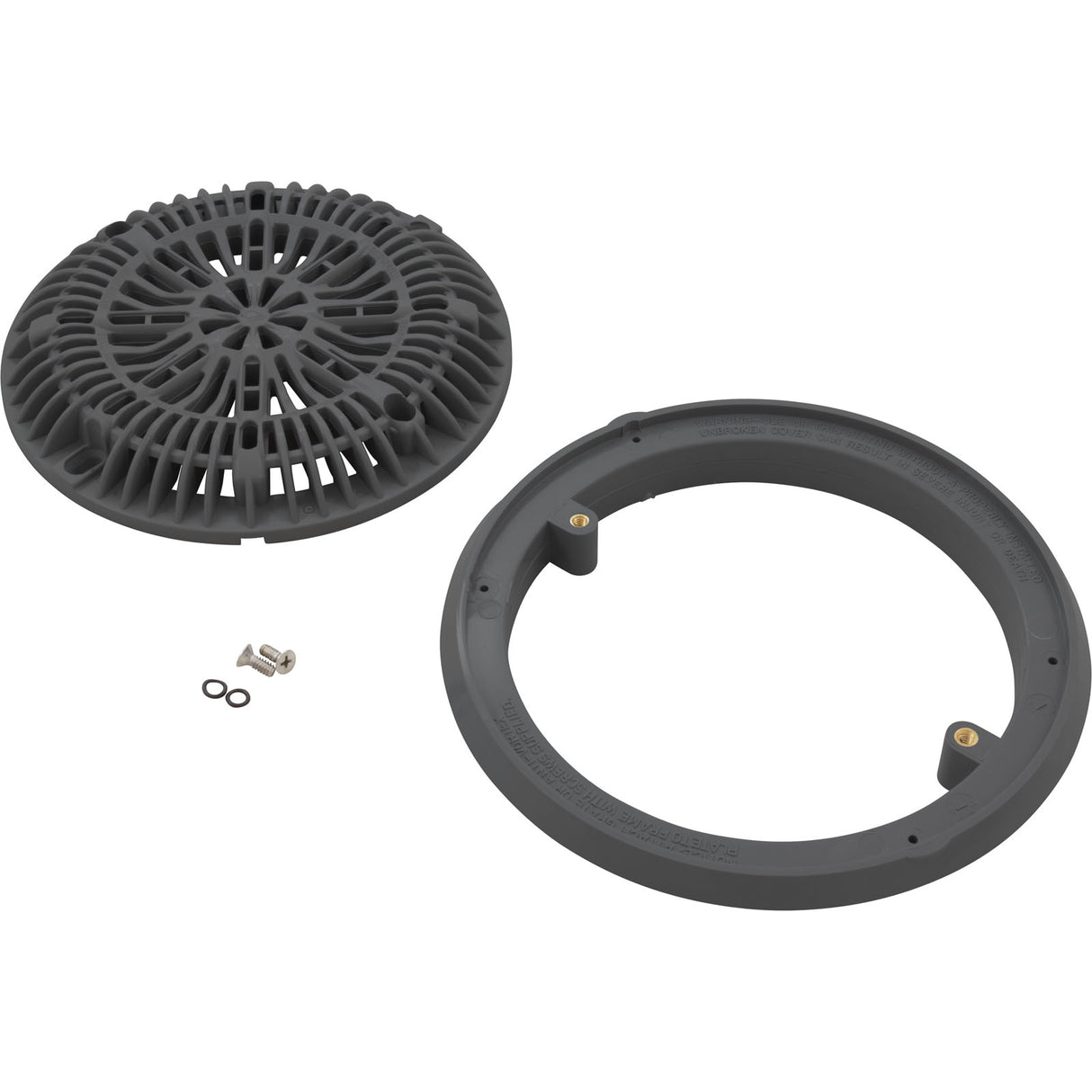 Gunite Main Drain Frame, Galaxy Lid (Av) , Dk Gray : 25531-007-000