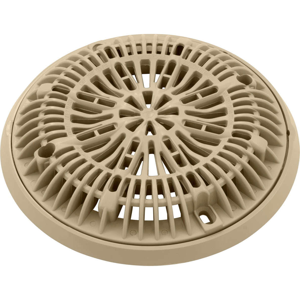 Gunite Main Drain Frame, Galaxy Lid (Av) , Tan : 25531-039-000