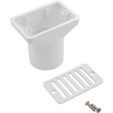 Gutter Deck Drain (2" Fip X 2" Skt) Wh : 25533-000-000 - Custom Molded Products - 25533-000-000 - PartsForSpas.com
