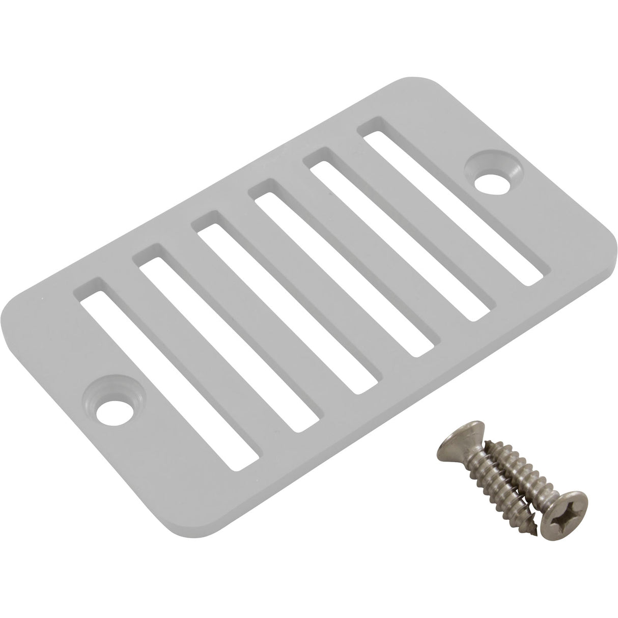 Rectangular Grate W/ Screws (Wh) : 25533-000-010