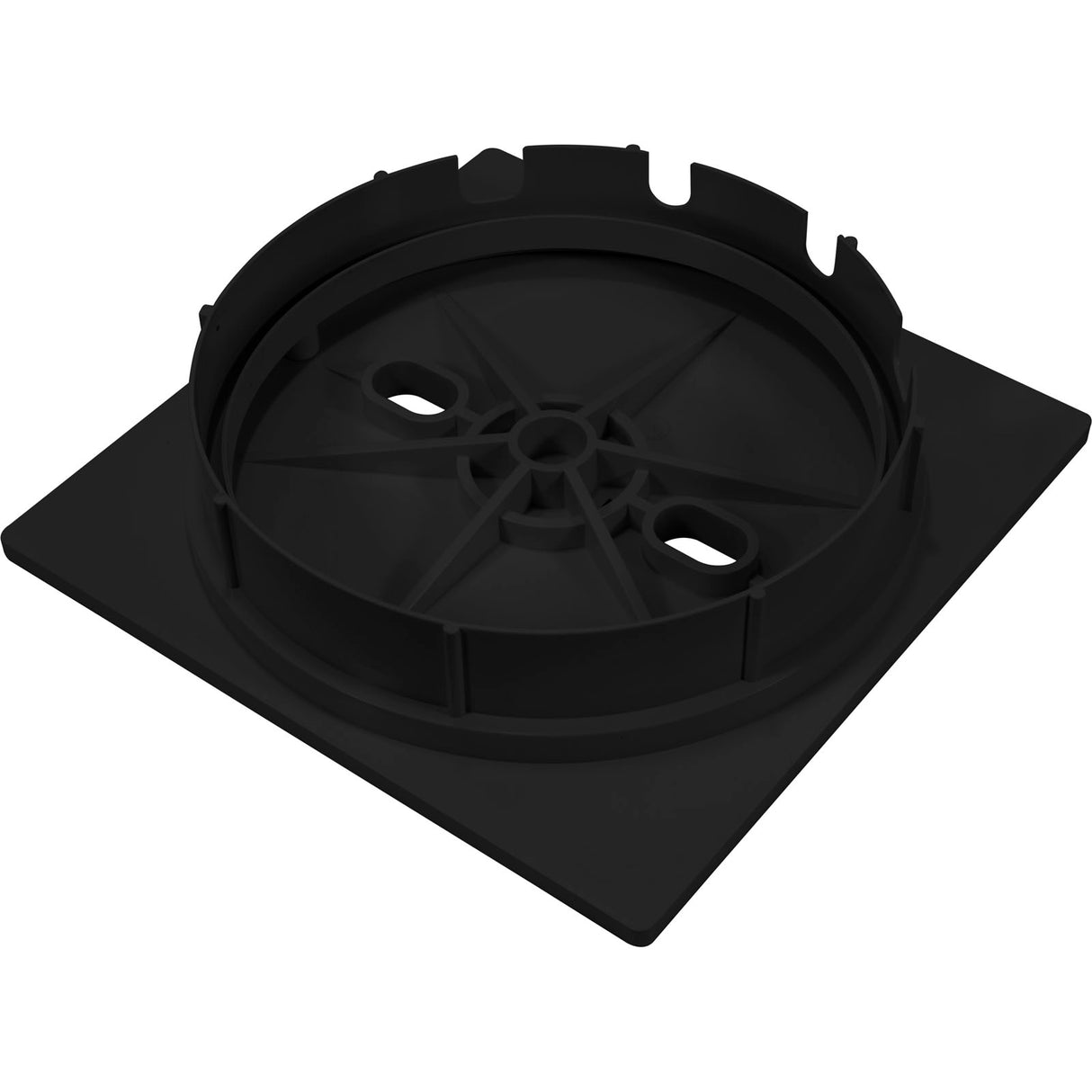 Square Lid And Collar Assembly, Black : 25538-904-000 - Custom Molded Products - 849640008621 - PartsForSpas.com