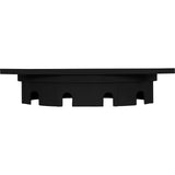 Square Lid And Collar Assembly, Black : 25538-904-000 - Custom Molded Products - 849640008621 - PartsForSpas.com