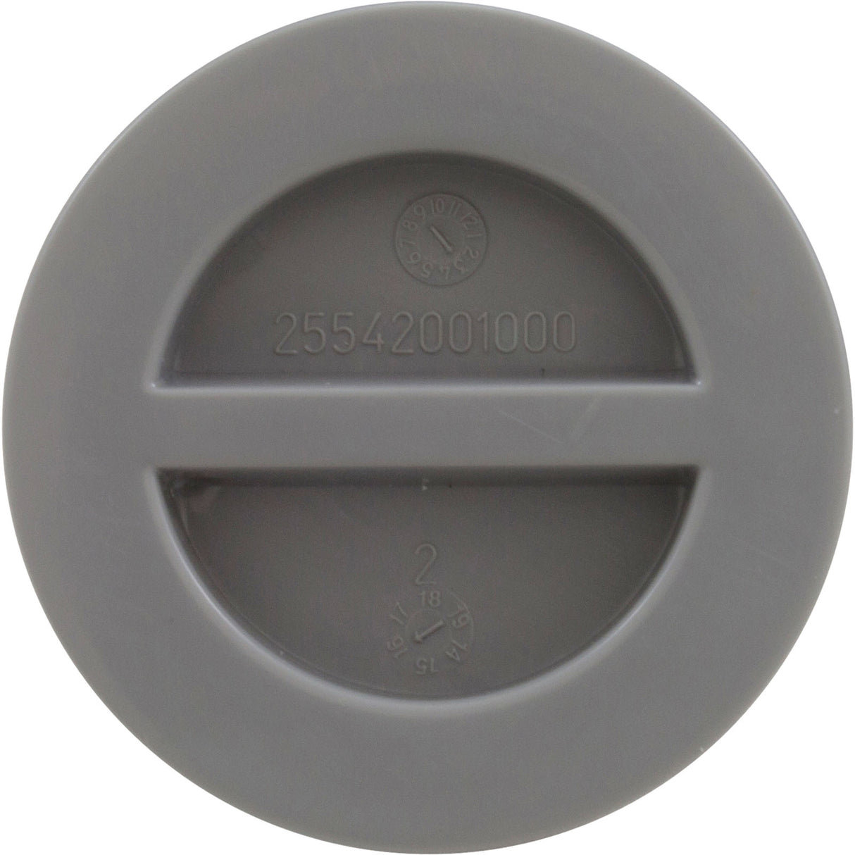 1.5In Npt Flat Plug, Gray : 25542-001-000