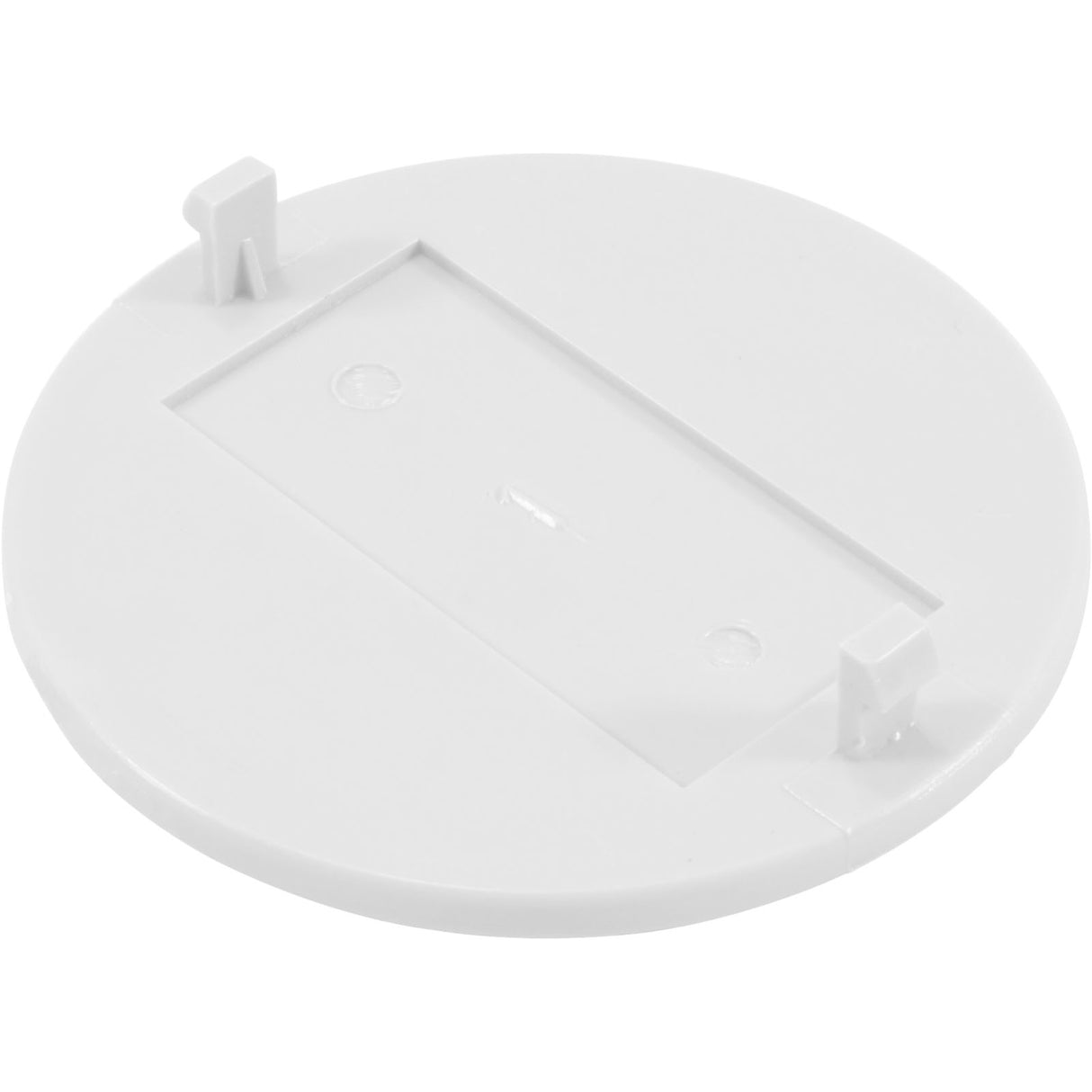 Logo Insert, Blank, Skimmer Lid White : 25544-020-010 - Custom Molded Products - 849640009772 - PartsForSpas.com