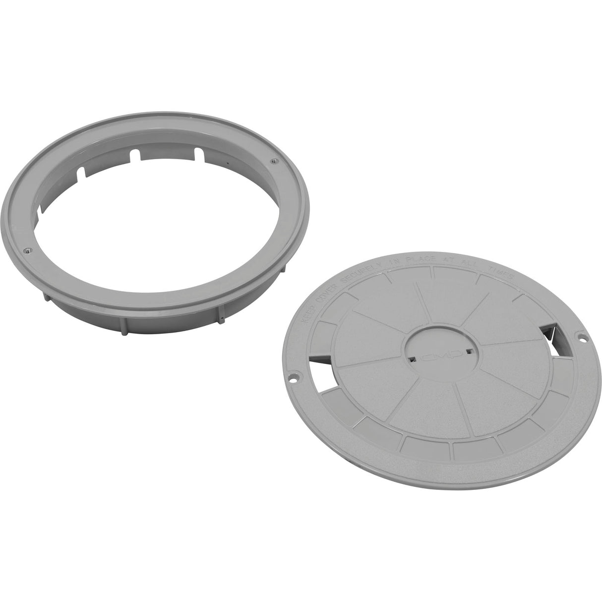 Skimmer Cover And Collar (Round) Gray : 25544-901-000 - Custom Molded Products - 849640009857 - PartsForSpas.com