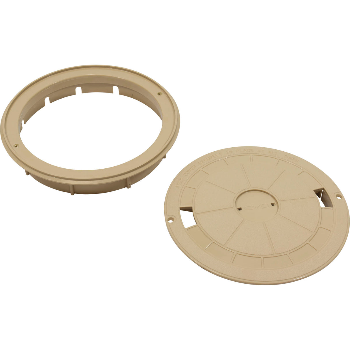 Skimmer Cover And Collar (Round) Tan : 25544-919-000 - Custom Molded Products - 25544-919-000 - PartsForSpas.com
