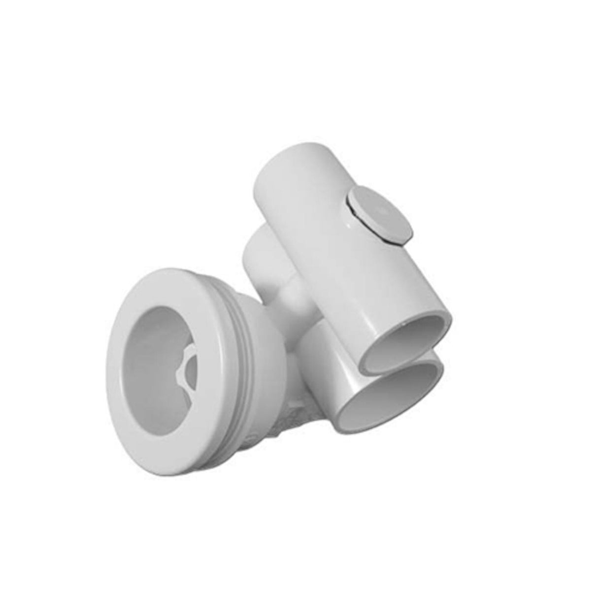Jet Assembly, HydroAir Original Freedom, Tee Body, 1/2"S water x 1"S Air, White : 10-FS715TA