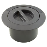 Volleyball Flange And Flush Cap Dark Gray : 25571-007-000 - Custom Molded Products - 25571-007-000 - PartsForSpas.com