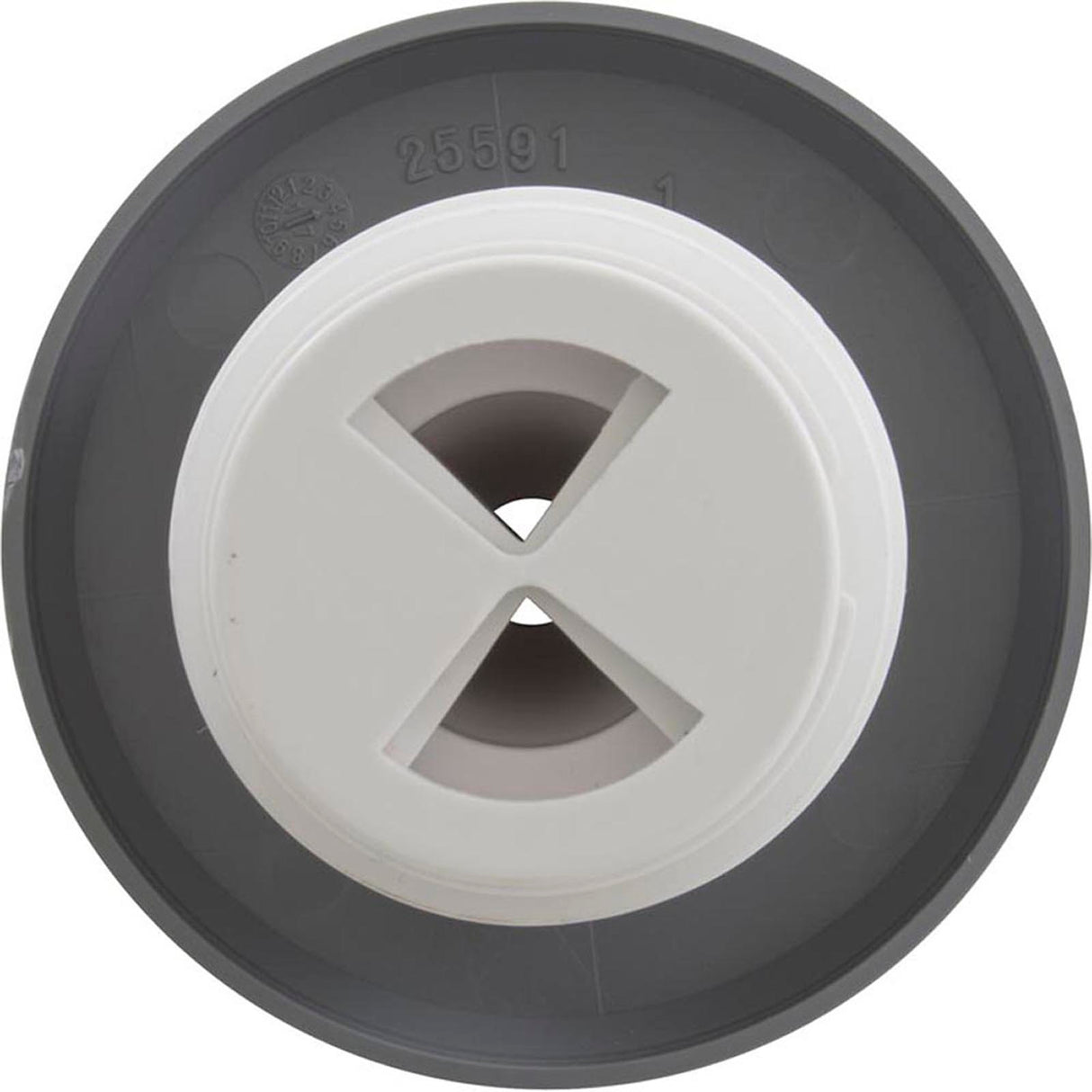 Jet Intl, Poly Jet Generic, 3-3/8"fd, Dir, Dlx Scal, Gray : 25591-211-000