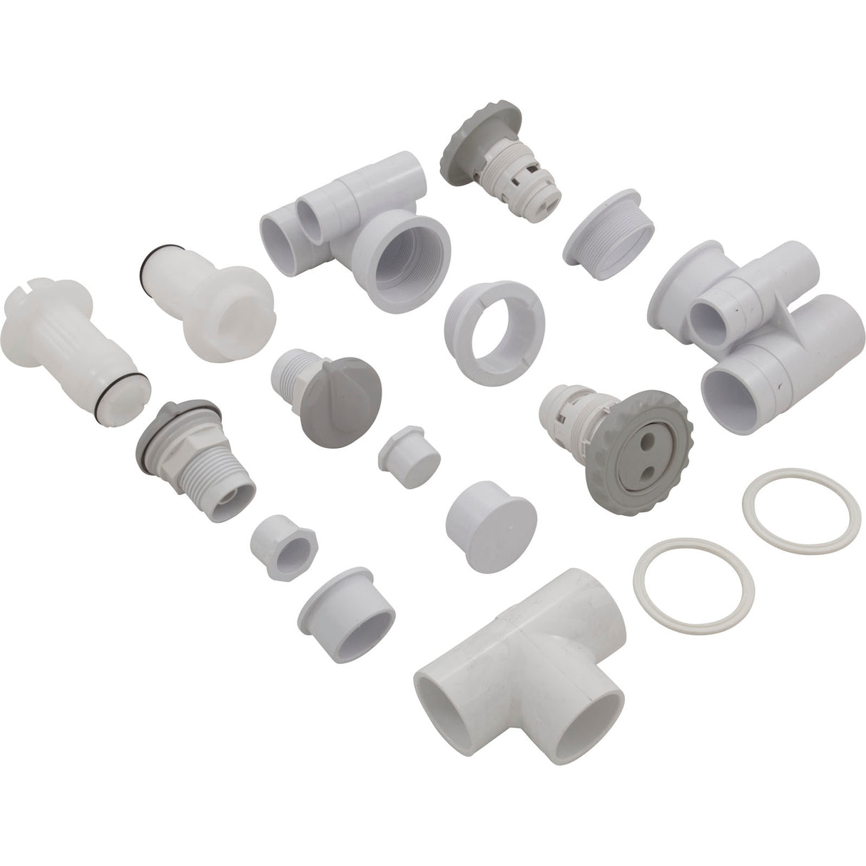 Step Jet Kit, 2 Jet Puls, Gray : 25591-931-000 - Custom Molded Products - 849640016749 - PartsForSpas.com
