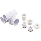 2In Spa Master Gunite Jet Assembly (Dir, 5Sc) White : 25592-010-000