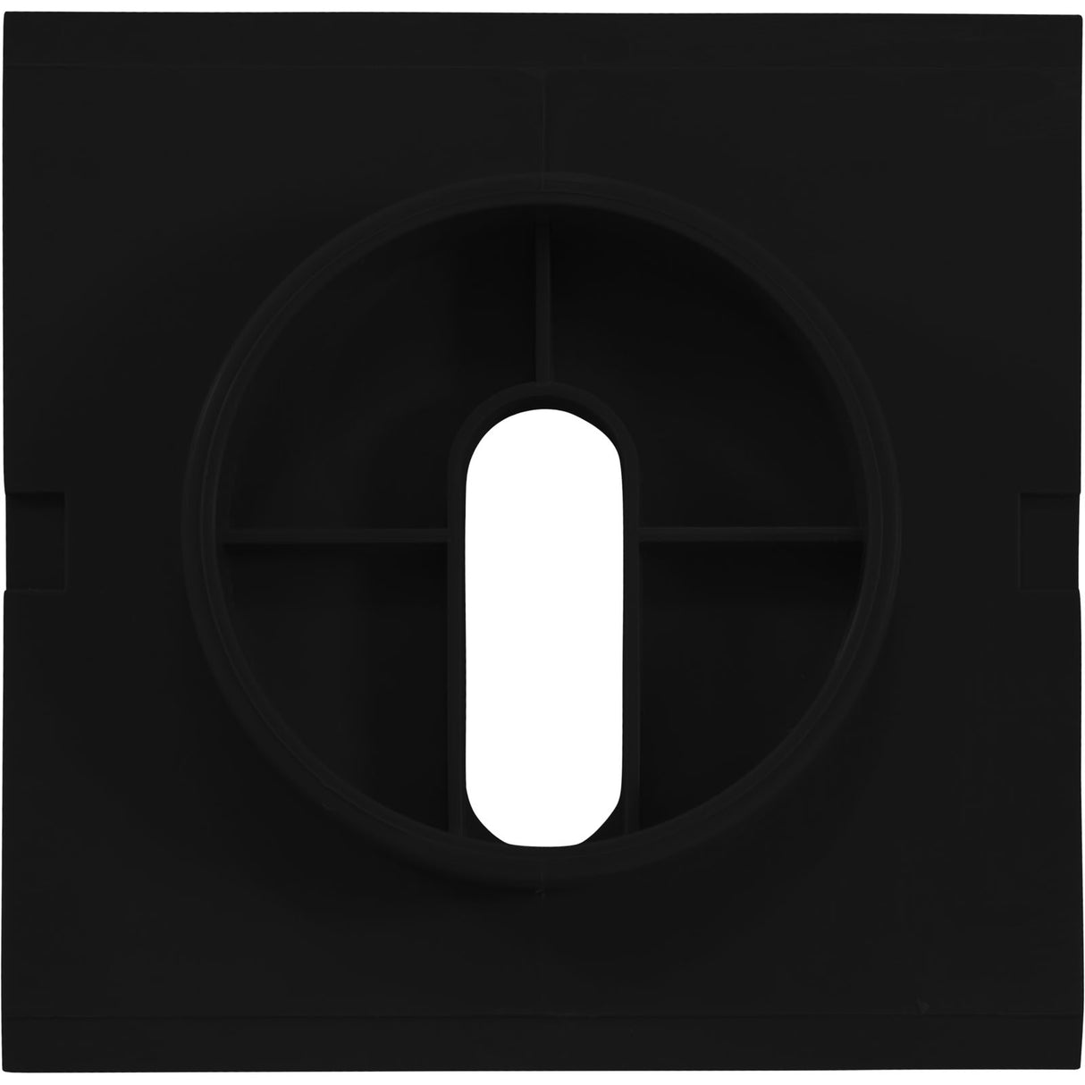 Deck Jet (J-Style) Square Cover Black : 25597-000-124