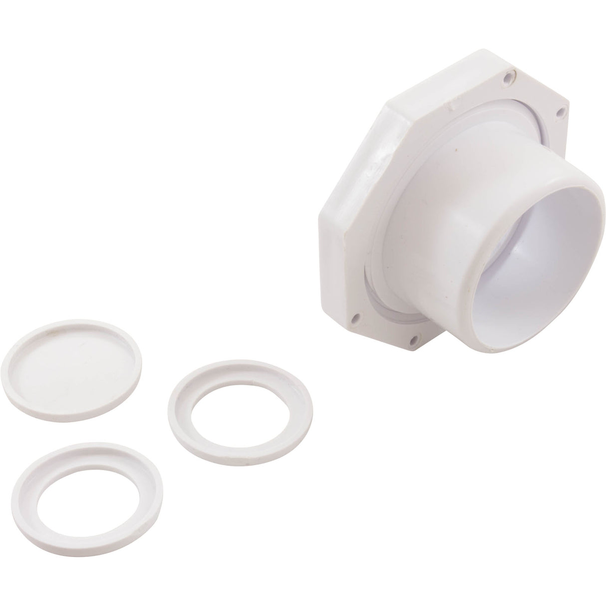 1-1/2In Slip Inlet W/Snap In (3/4In) White : 25609-300-000