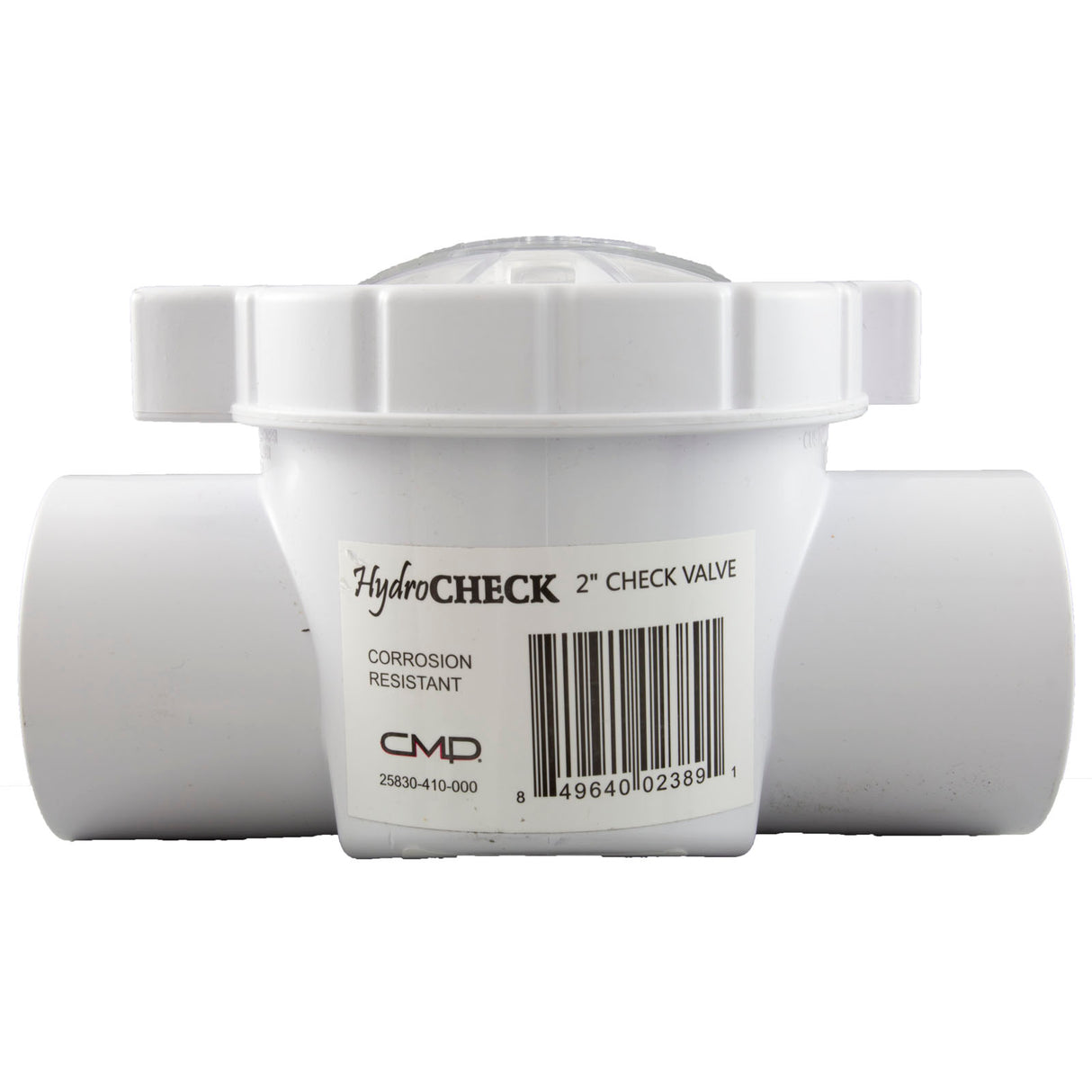 Corrosion Resistant Serviceable Check Valve, 2In, White : 25830-410-000 - Custom Molded Products - 849640031933 - PartsForSpas.com