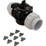 Diverter Valve, 2In Unions, 2-Way, Black : 25922-204-000 - Custom Molded Products - 25922-204-000 - PartsForSpas.com