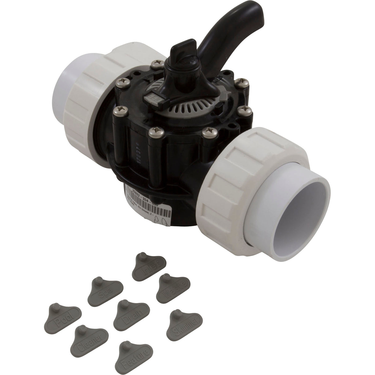 Diverter Valve, 2In Unions, 2-Way, Black : 25922-204-000 - Custom Molded Products - 25922-204-000 - PartsForSpas.com