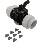 Diverter Valve, 2In Unions, 2-Way, Black : 25922-204-000 - Custom Molded Products - 25922-204-000 - PartsForSpas.com