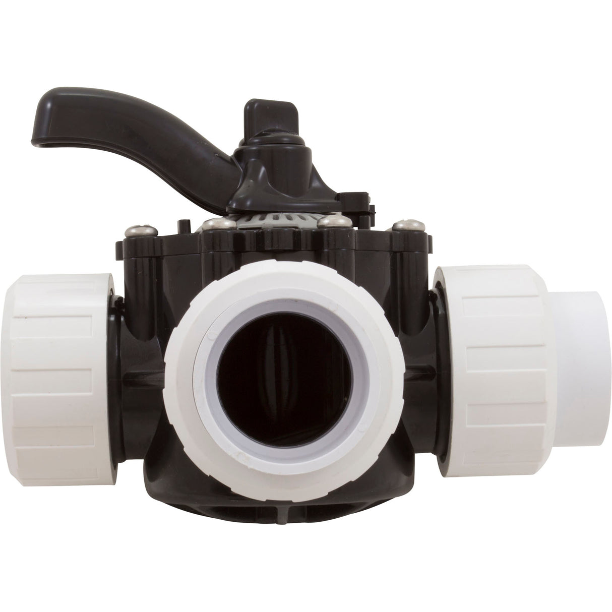 Diverter Valve, 1.5In Unions, 3-Way, Black : 25923-154-000 - Custom Molded Products - 25923-154-000 - PartsForSpas.com