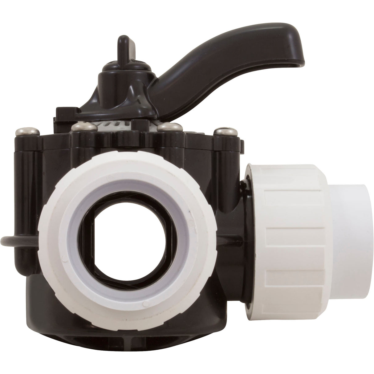 Diverter Valve, 1.5In Unions, 3-Way, Black : 25923-154-000 - Custom Molded Products - 25923-154-000 - PartsForSpas.com