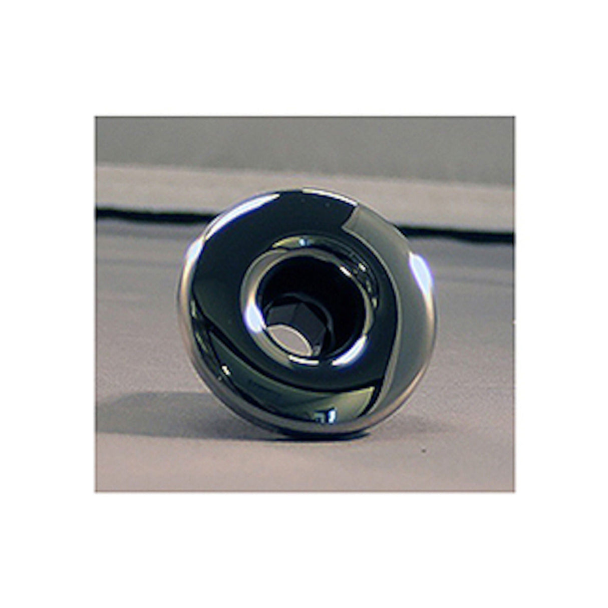 Jet, Euro/Ozone, Large Face, Smooth, Black, Ss Trim Ring, Rd : RD611-1081S