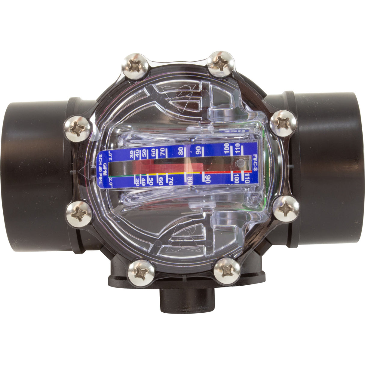 Flow Meter/Check Valve, FlowVis, 2”-2-1/2”spg W/ Safety Flappr : FV-C-S - H2Flow Controls Inc - FV-C-S - PartsForSpas.com