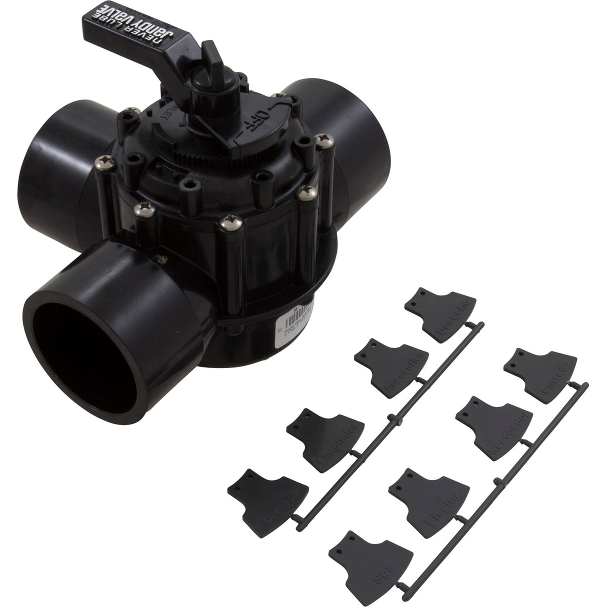 Diverter Valve, Jandy Neverlube, 3 Port, 2-1/2"s x 3"spg : 4719 - Zodiac - 052337002080 - PartsForSpas.com