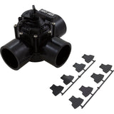 Diverter Valve, Jandy Neverlube, 3 Port, 2-1/2"s x 3"spg : 4719 - Zodiac - 052337002080 - PartsForSpas.com
