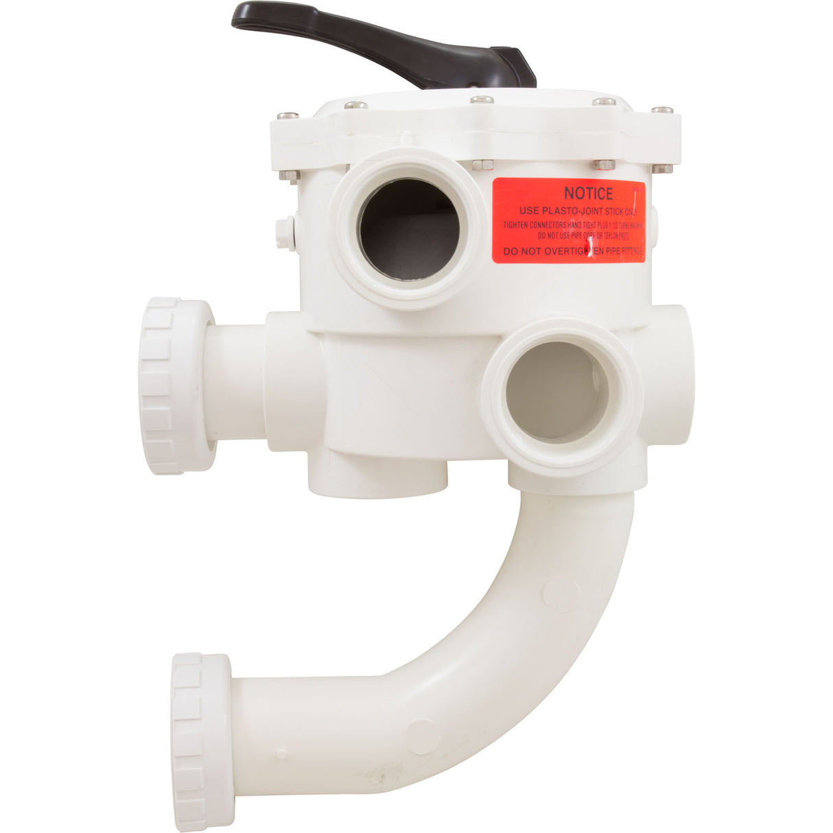 Multiport Valve, Pent System 3 DE, 2" ABS, w/Unions, 6 Pos : 18201-0300 - Pentair - 022315303188 - PartsForSpas.com